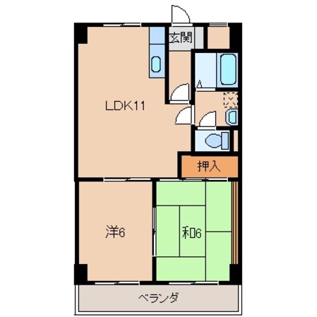 第２ルネみなとの物件間取画像